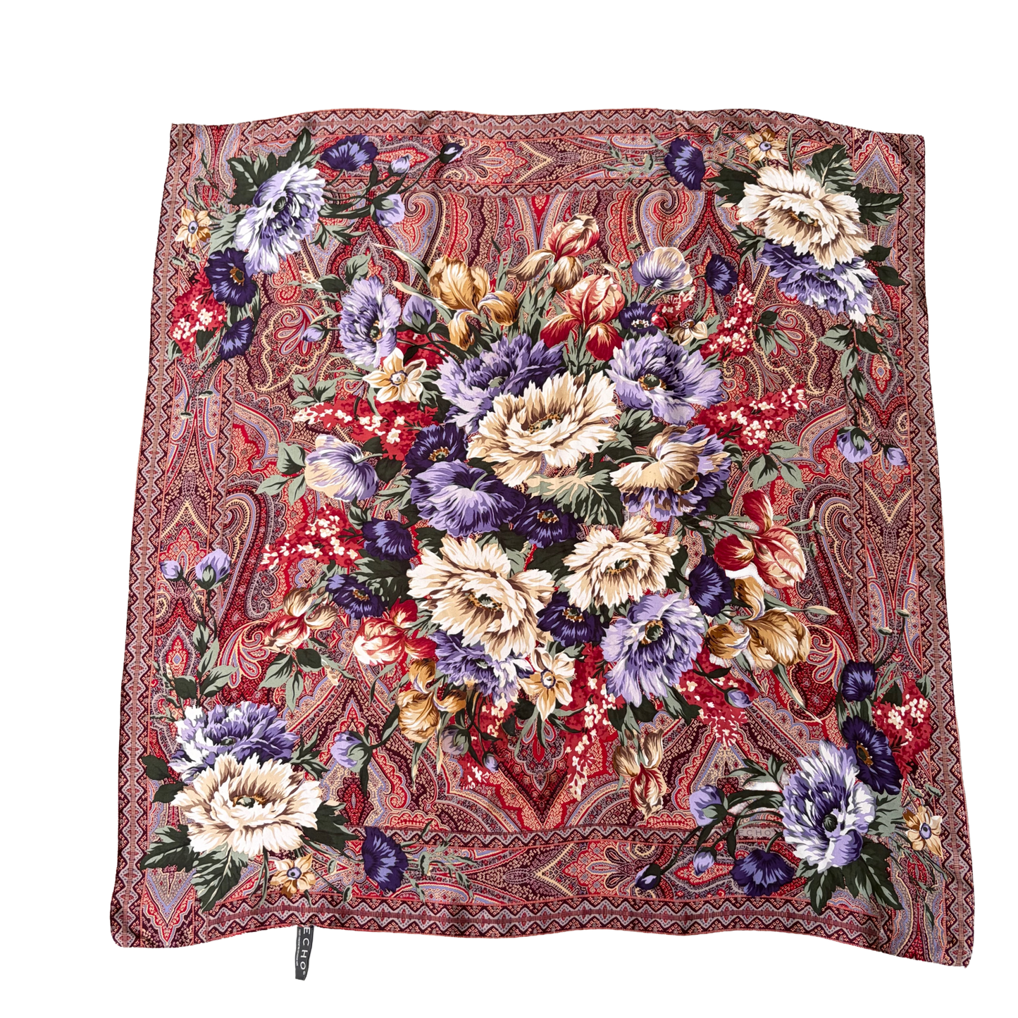 Vintage Silk Scarf ‘’Echo’’