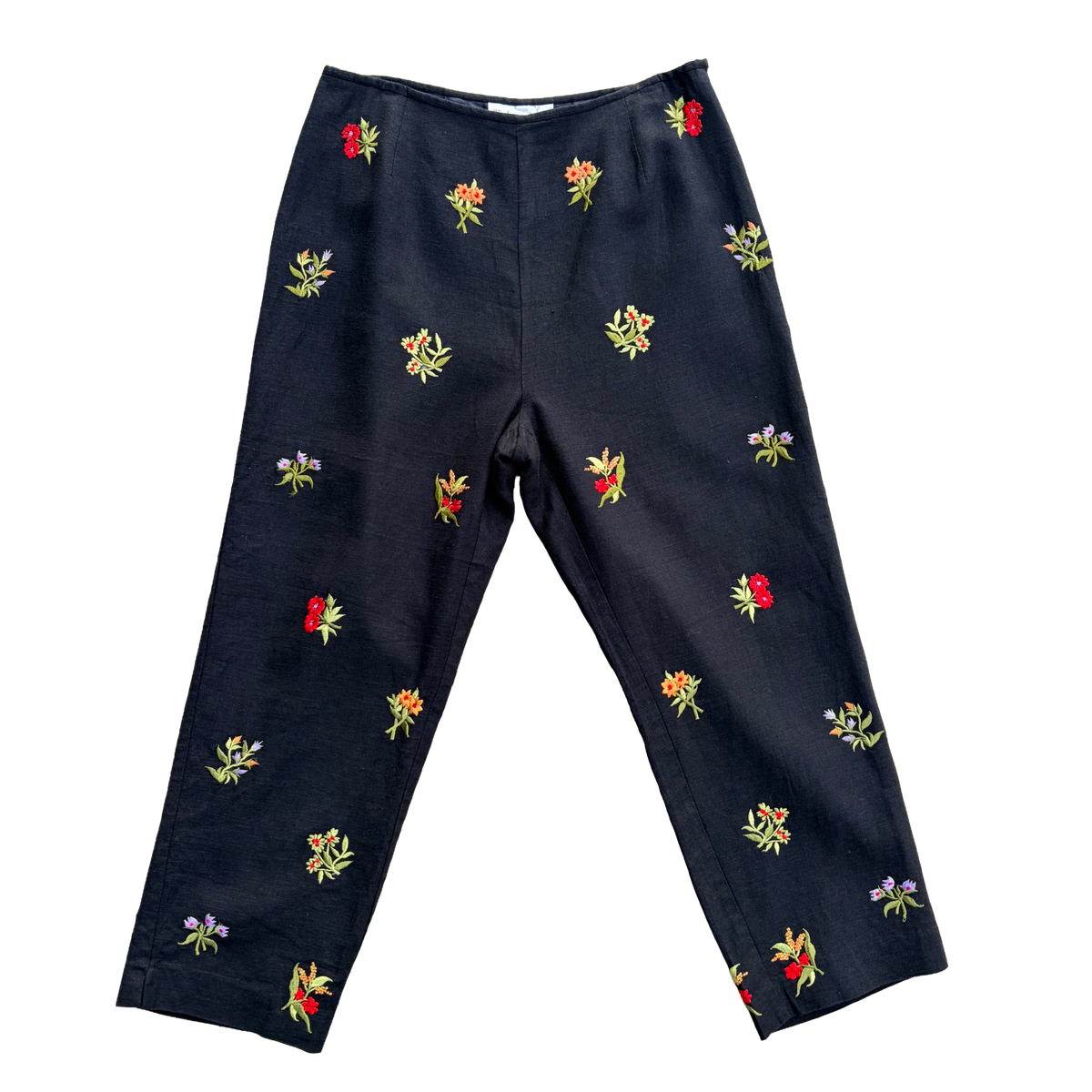 Vintage Linen Blend Capri Trousers ‘’Dressbarn’’