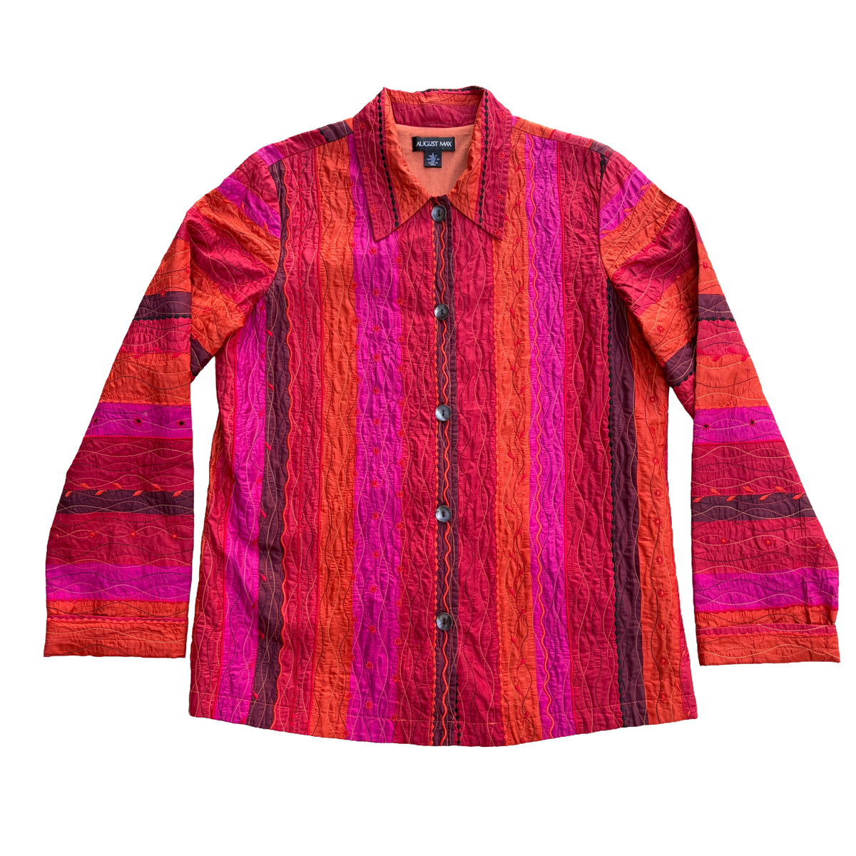 Vintage Y2K Quilted Silk Jacket ‘’August Max’’