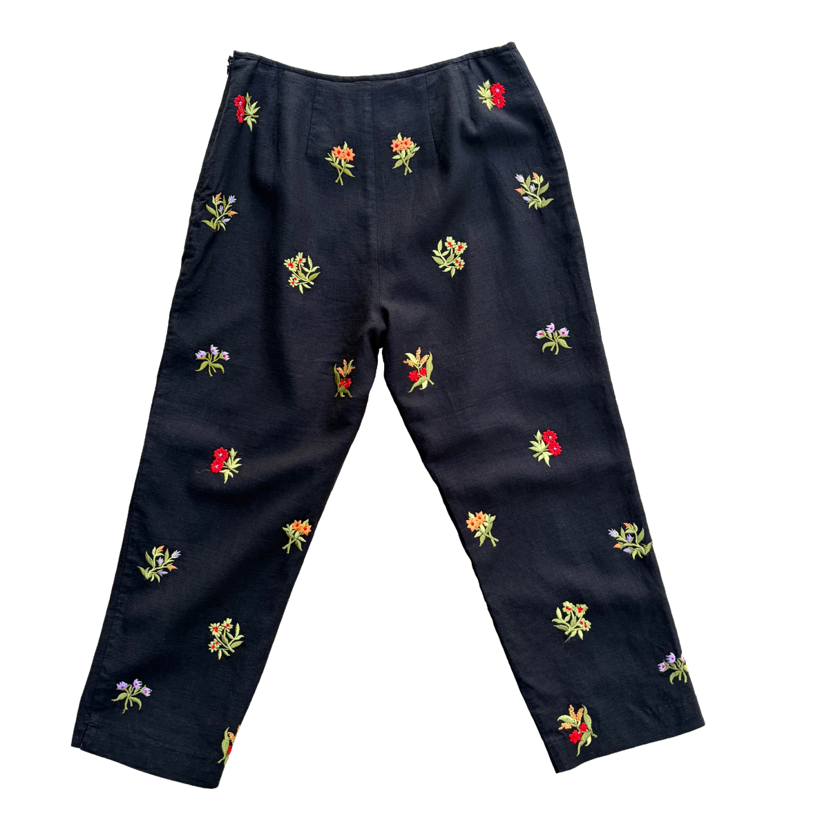 Vintage Linen Blend Capri Trousers ‘’Dressbarn’’